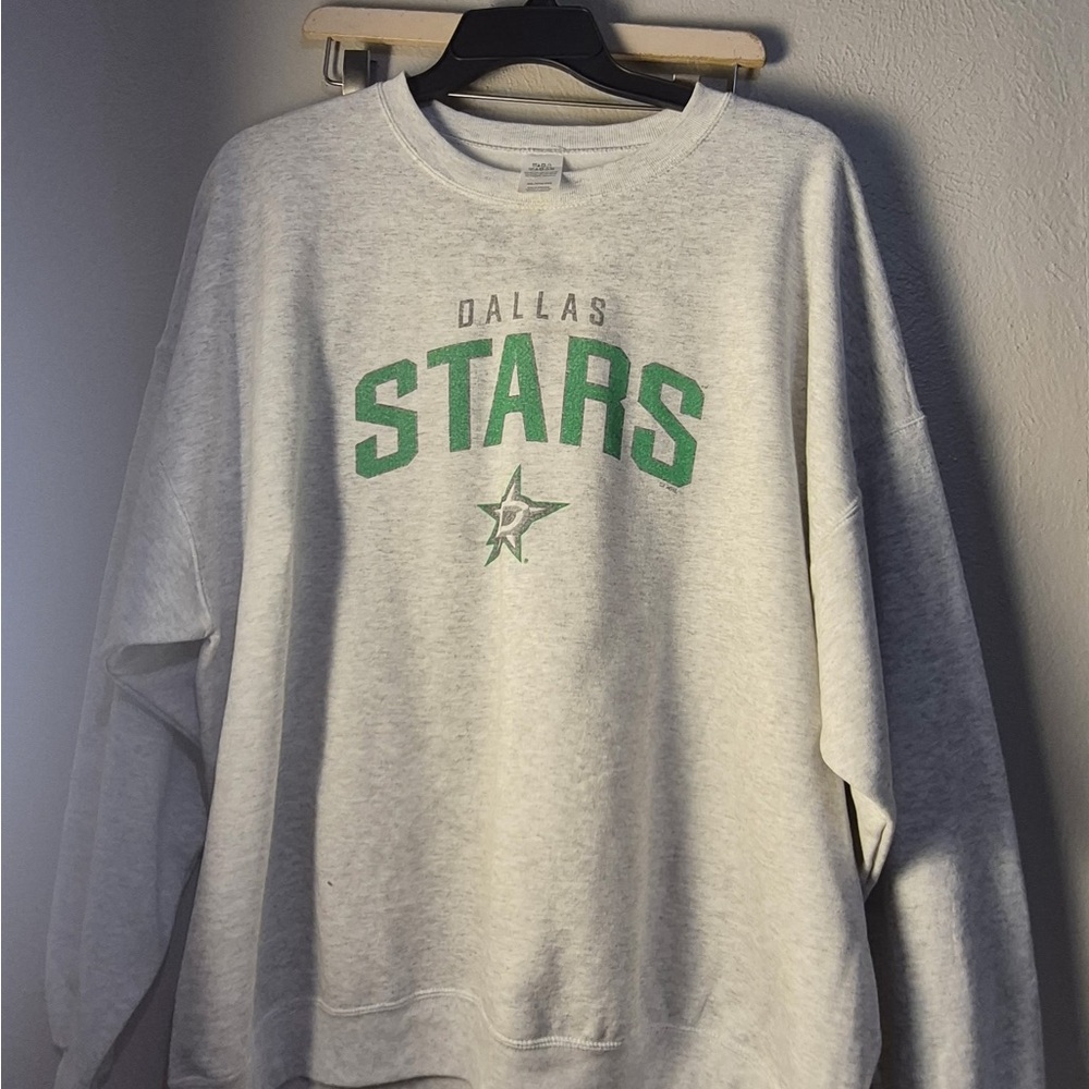 Dallas Stars Gray Crewneck Sweatshirt